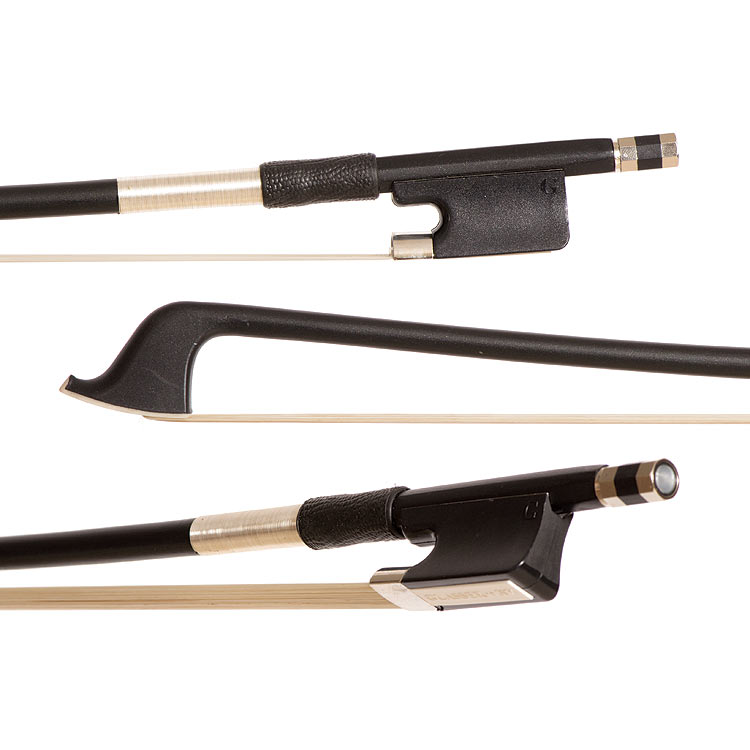 Glasser Premium Fiberglass 1/8 Cello Bow, Black