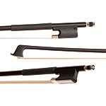 Glasser Standard Fiberglass Viola Bow for 15"-17", Black