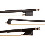 Glasser Standard Fiberglass Viola Bow for 13"-14", Black