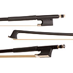 Glasser Standard Fiberglass 1/2 Violin Bow, Black