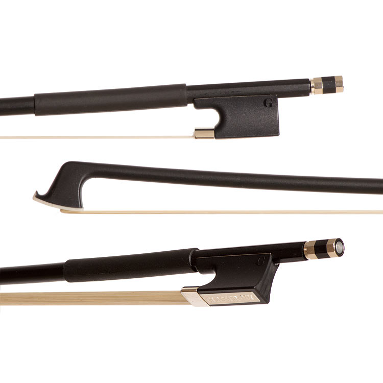 Glasser Standard Fiberglass 1/4 Violin Bow, Black