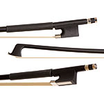 Glasser Standard Fiberglass 1/16 Violin Bow, Black