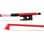 Glasser Premium Fiberglass 4/4 Violin Bow, Red