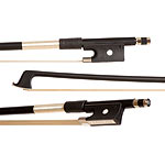Glasser Premium Fiberglass 3/4 Violin Bow, Black