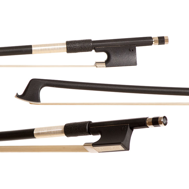 Glasser Premium Fiberglass 1/4 Violin Bow, Black