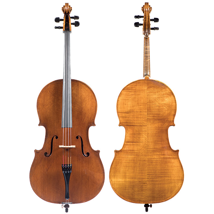Italian cello labeled "Erminio Malaguti", circa 1960