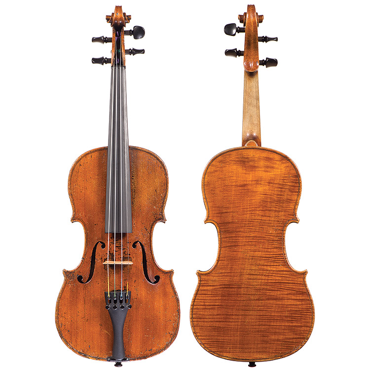 3/4 Unlabeled Saxon violin, 19th century