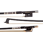 Velocity Expedition Carbon Fiber 4/4 Violin Bow, Black and Silver Winding