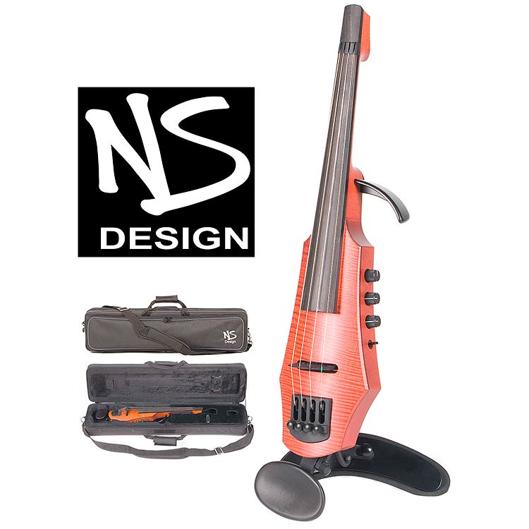 NS Design CR-4 Electric 4-String Violin, Amber Satin