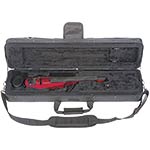 NS Design WAV-4 Electric 4-String Transparent Red Violin with Custom Case