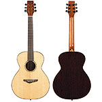 Echo Bridge EB350 3/4 Grand Studio Guitar, Solid Spruce Top with Steel Strings and Hard Case