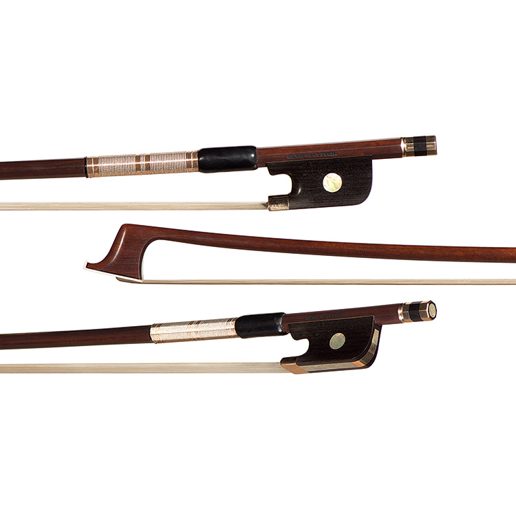 Pierre-Yves Fuchs gold-mounted cello bow no. 2513