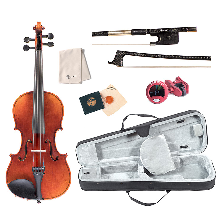Alessandro Roma 16'' Viola outfit  (Viola, Bow, Case, Rosin, Cleaning Cloth, Tuner)
