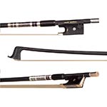 Velocity Expedition Performance Graphite-Fiber 4/4 Violin Bow, Black and Silver Winding