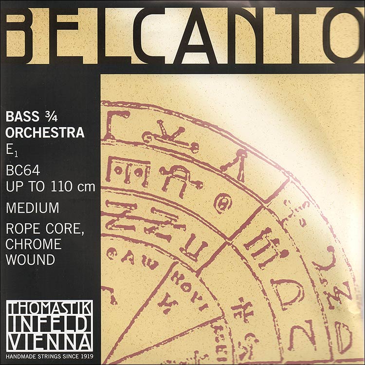 Belcanto 3/4 Bass E String: Medium