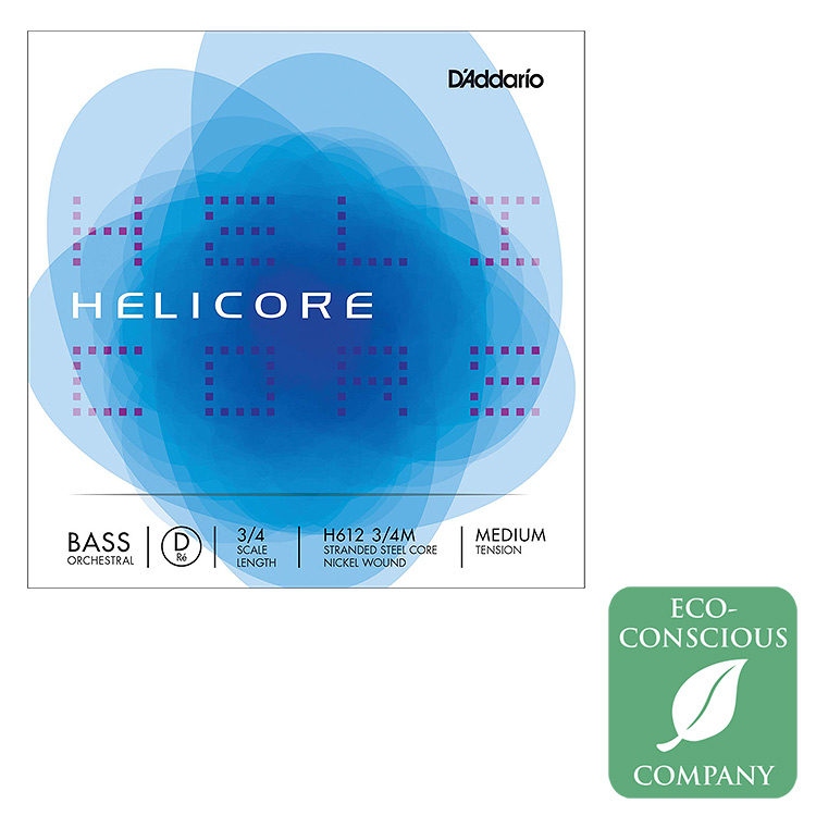 Helicore Orchestral 3/4 Bass D String: Medium