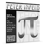 Peter Infeld 3/4 Bass G string - Chrome/spiral rope, medium