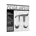 Peter Infeld 3/4 Bass D string - Chrome/spiral rope, medium