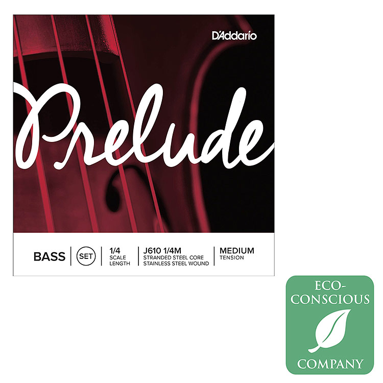 Prelude 1/4 Bass String Set: Medium