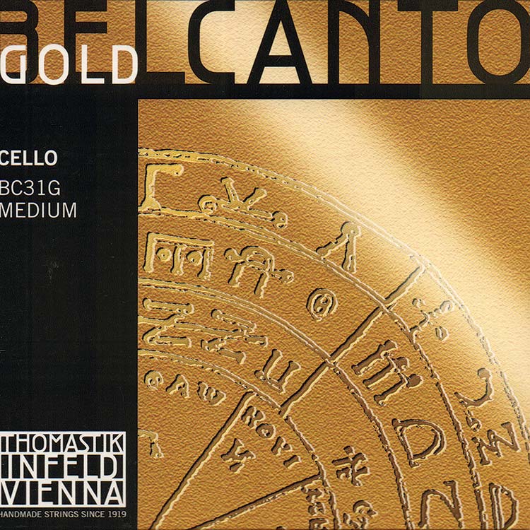 Belcanto Gold Cello String Set: Medium