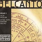 Belcanto Cello G String- chrome/rope core: Medium