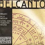 Belcanto Cello C String - tungsten/rope core: Medium