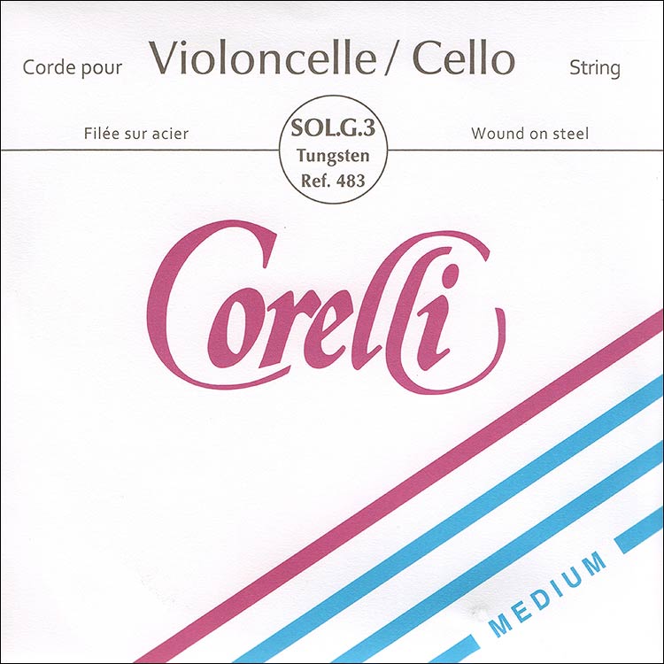 Corelli Cello G String - tungsten-alloy/steel: Medium
