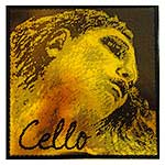 Evah Pirazzi Gold Cello D String - chromesteel/steel: Medium