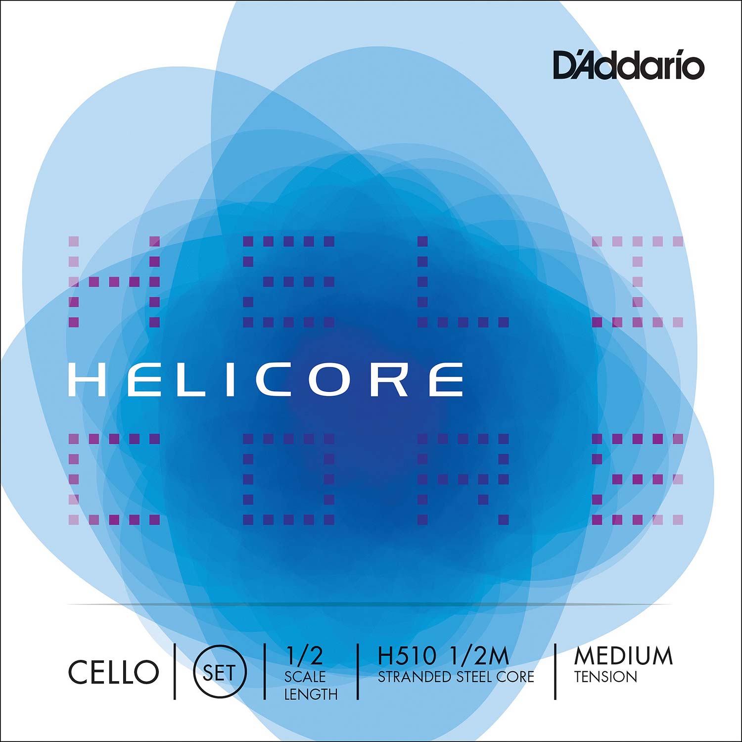Helicore Cello D String 1/2 Size Medium 