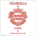 Jargar Cello D String - chr/steel: Thick/forte