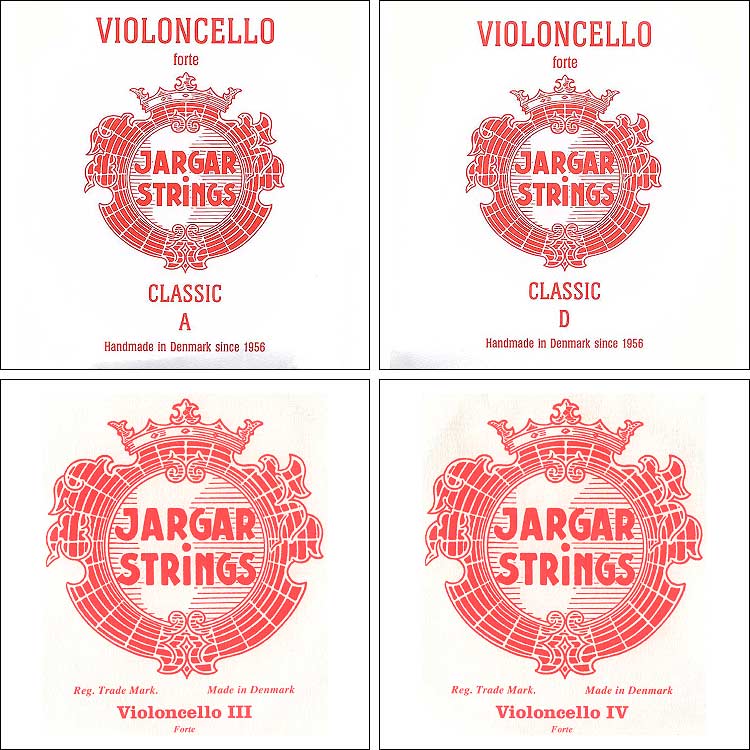Jargar Cello String Set - Thick/forte