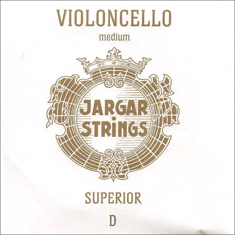 Jargar Superior Cello D String - chr/steel: Medium