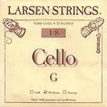Larsen 1/8 Cello G String - tungsten/steel: Medium