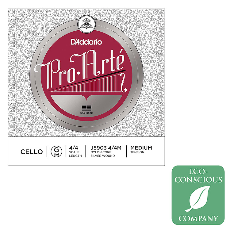 Pro-Arte 4/4 Cello G String - silver/nylon: Medium