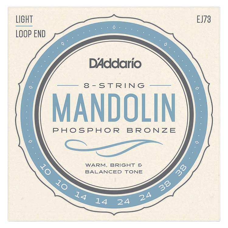 D'Addario EJ73 Mandolin Phosphor Bronze Light Gauge Strings