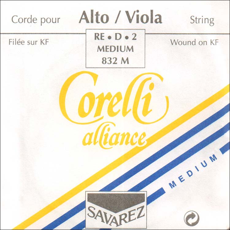 Alliance Viola D String - silver-alum/synthetic: Medium