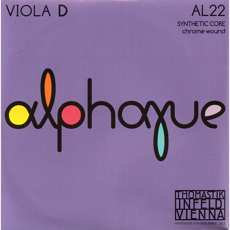 Alphayue 15.5"–16.5" Viola D String, Chrome/Synthetic: Medium