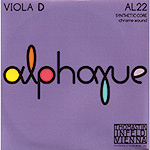 Alphayue 15.5"-16.5" Viola D String- Chrome/Synthetic: Medium