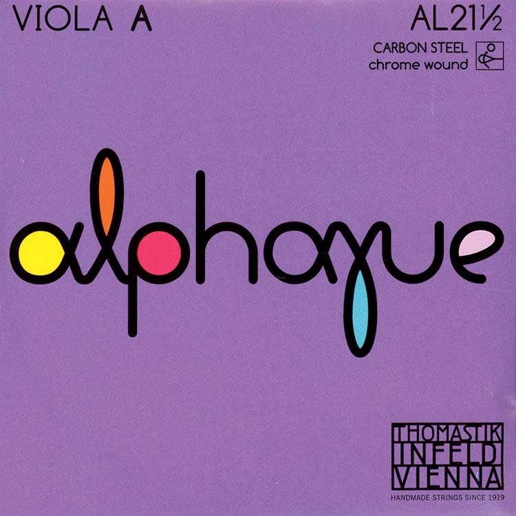 Alphayue 14" Viola A - Chrome/Carbon steel, removable ball end: Medium