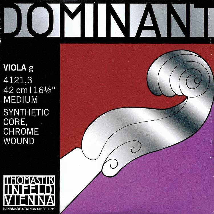 Dominant 17"+ Viola G String - Chrome/Perlon: Medium