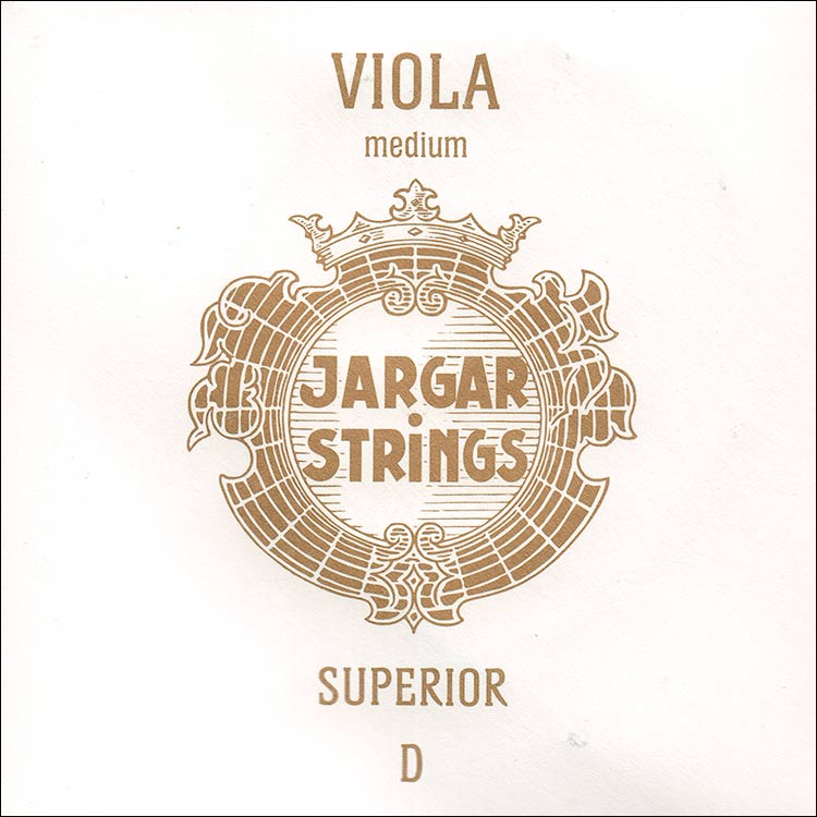 Jargar Superior Viola D String - Silver/synthetic: Medium, ball