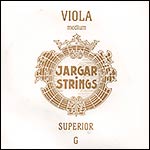 Jargar Superior Viola G String - Silver/synthetic: Medium, ball