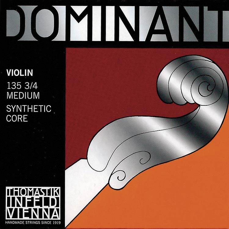 Dominant 3/4 Violin String Set with Wound Ball End E