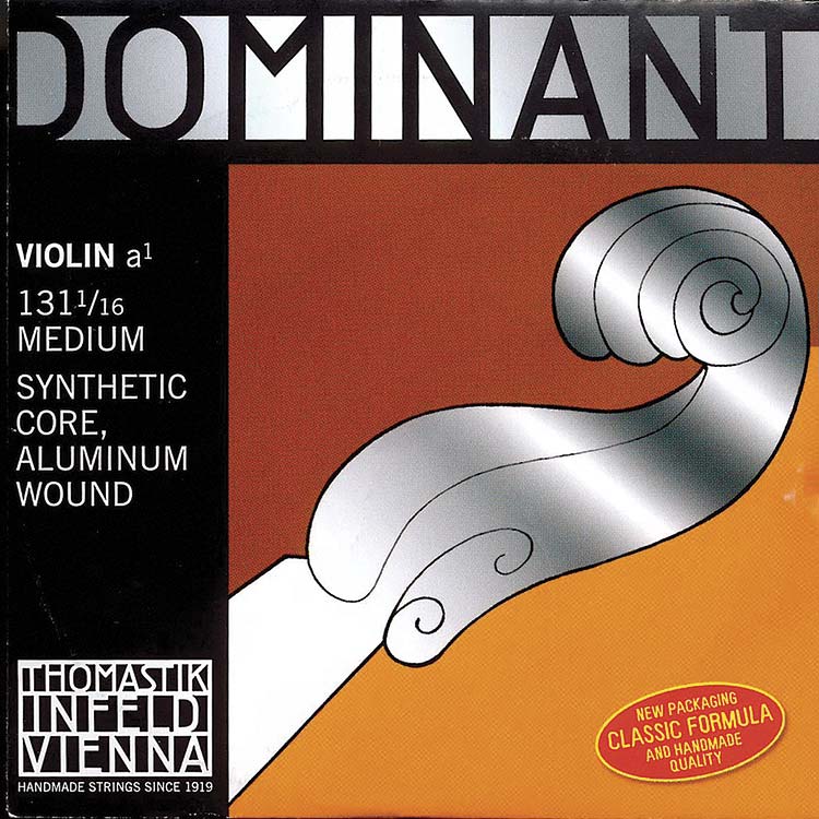 Dominant 1/16 Violin A String - Aluminum/Synthetic