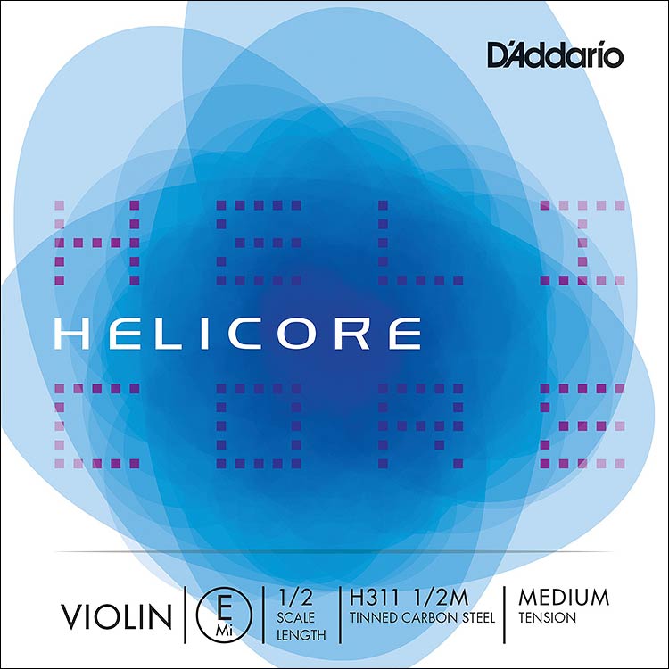 Helicore 1/2 Violin E String - steel: Medium, removable ball end