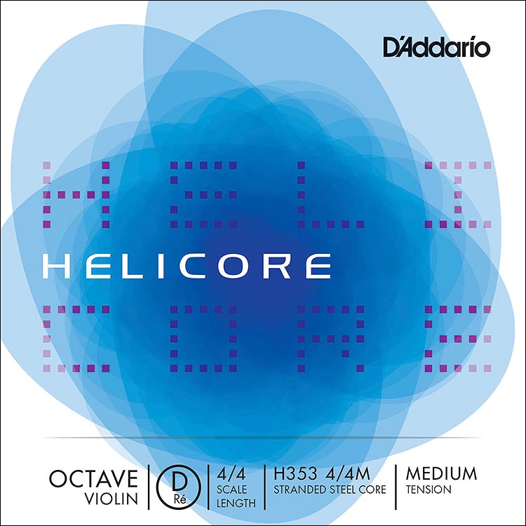 Helicore Octave 4/4 Violin D (D3) Tungsten-Silver String: Medium
