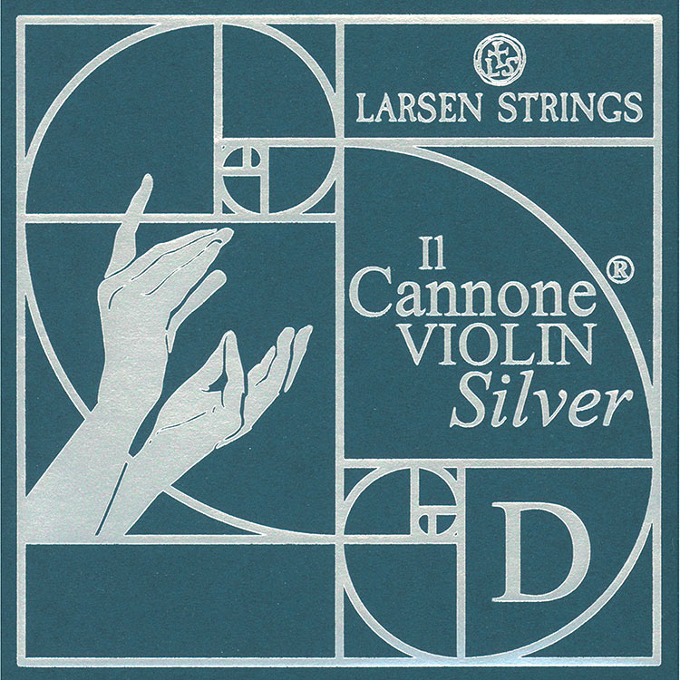 Il Cannone Silver Violin D String - silver/synthetic: medium