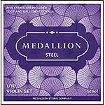 Medallion Steel 1/10 Violin String Set, Ball End E, Medium