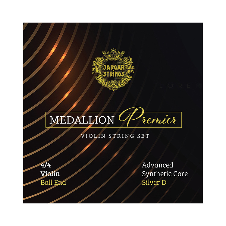 Medallion Premier 4/4 Violin String Set with Silver D