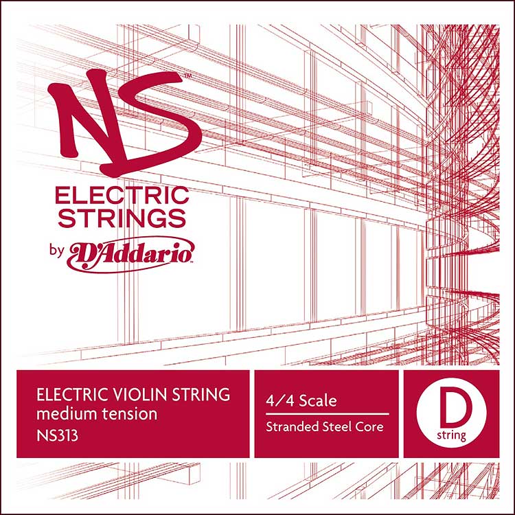 NS Electric 4/4 Violin D String - stranded steel core: Medium